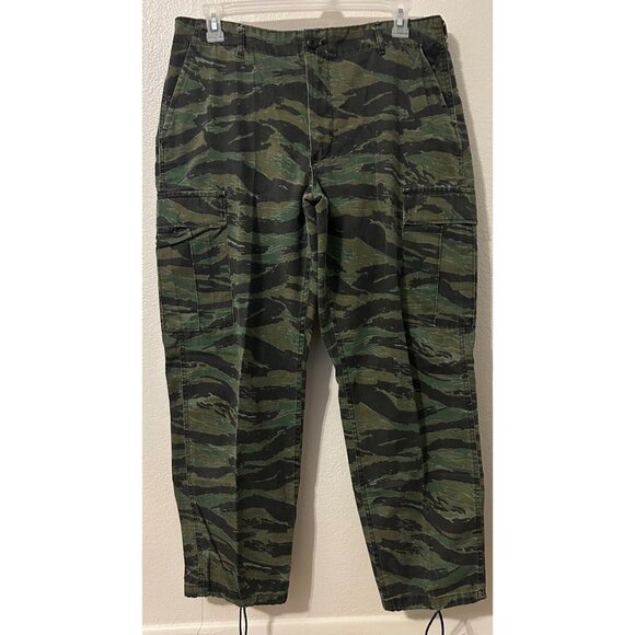 Vintage Buck-Spin Tiger Stripe Camouflage Hunting Combat Trousers Jacket Set - Picture 4 of 12